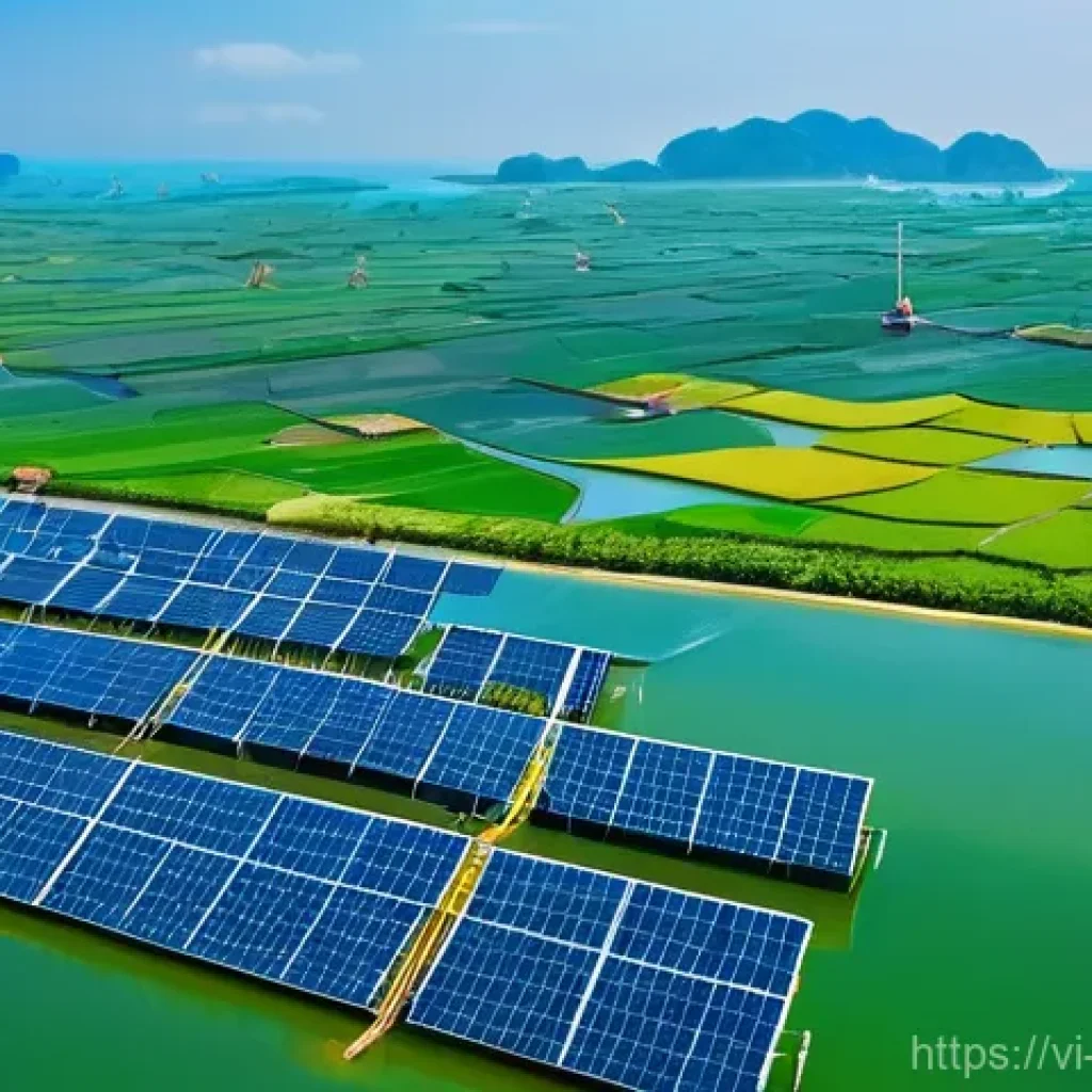 전력 거래 시장의 이해 - **Renewable Energy Landscape in Vietnam:**
A breathtaking panoramic view capturing Vietnam's emb...