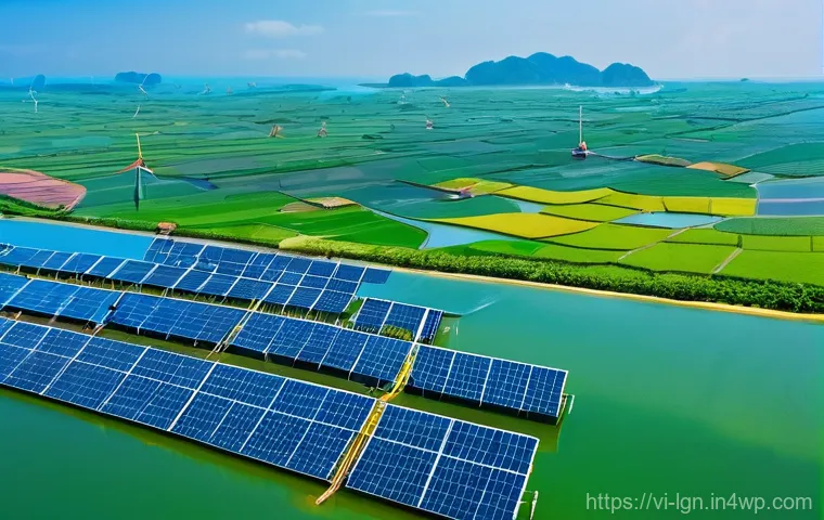 전력 거래 시장의 이해 - **Renewable Energy Landscape in Vietnam:**
A breathtaking panoramic view capturing Vietnam's emb...