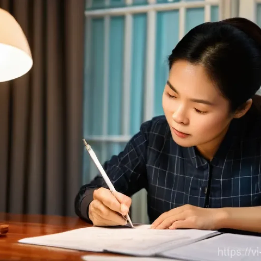 에너지 관련 데이터 분석 기법 - **Prompt:** A diligent Vietnamese woman in her late 30s, with a focused and determined expression, s...