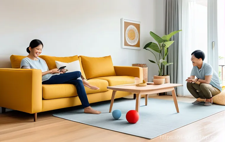 에너지 관리 분야의 혁신 기업 탐방 - **Prompt 1: Smart Home Comfort and Efficiency**
A modern Vietnamese family (a father, mother, an...
