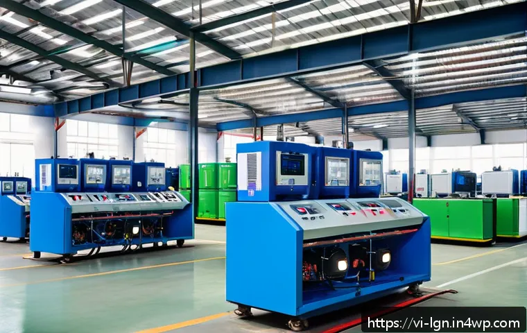 에너지 절감 목표 설정 방법 - A modern Vietnamese manufacturing factory interior focused on energy efficiency, showing advanced in...